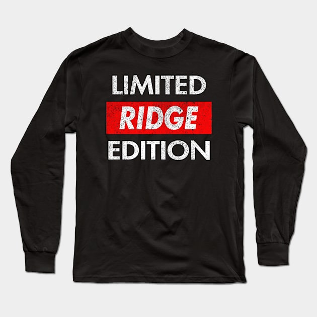 Ridge Long Sleeve T-Shirt by Ban Guns Not Books- Typography fullcolor